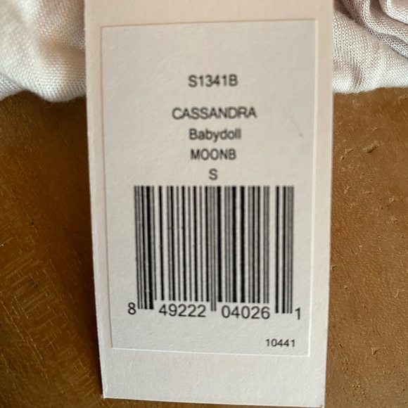 Eberjey Cassandra Babydoll Moonbeam Chemise Size Small NWT - Picture 9 of 10